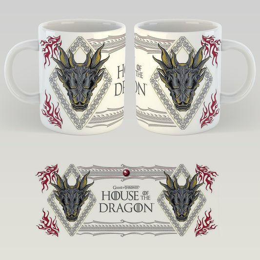 House of the Dragon Logo and Ornate Mug